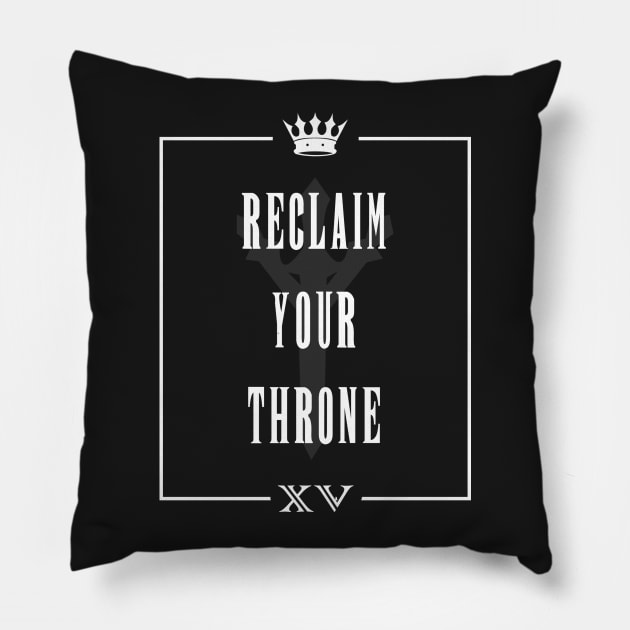 Reclaim Your Throne Pillow by Zonsa