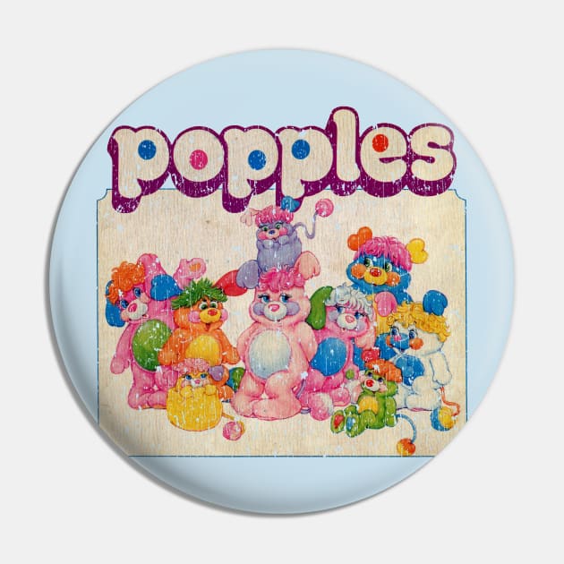 Popples Friendship Crew 1986 Vintage Pin by RASRAP