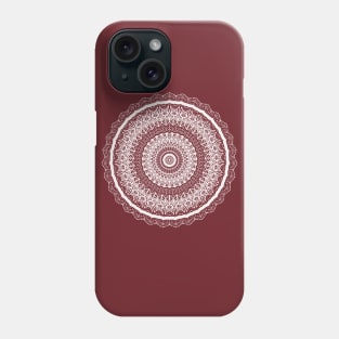 Amazing White Mandala Pattern Design Phone Case