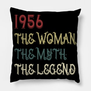 Vintage Retro 1956 Legend Gift 64th Birthday Womens Pillow