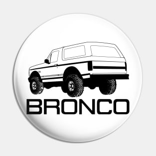 1992-1996 Bronco Rear, Black Print Pin