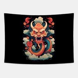 Chinese Wood Dragon Tapestry