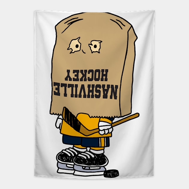 Nashville Hockey Bag of Shame Tapestry by unsportsmanlikeconductco