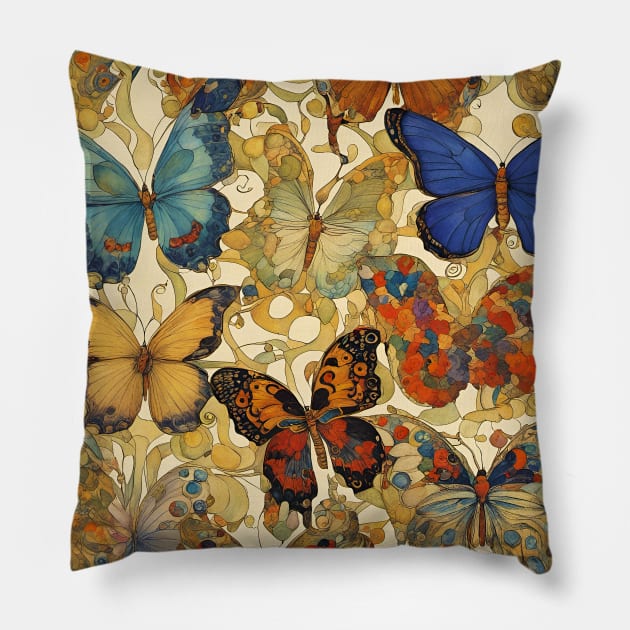 Butterfly Lover Butterflies Pillow by LittleBean