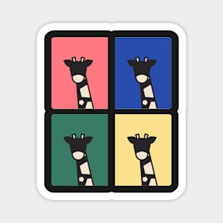 Portrait of a giraffe Magnet