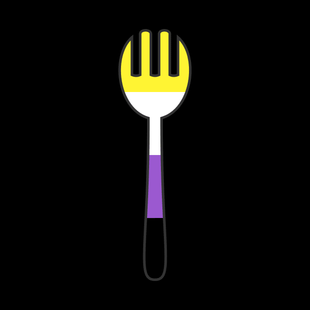 Nonbinary Spork by BellflowerDesigns