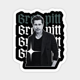 Brad pitt x 90s retro Magnet