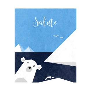 Salute Arctic Polar Bear T-Shirt