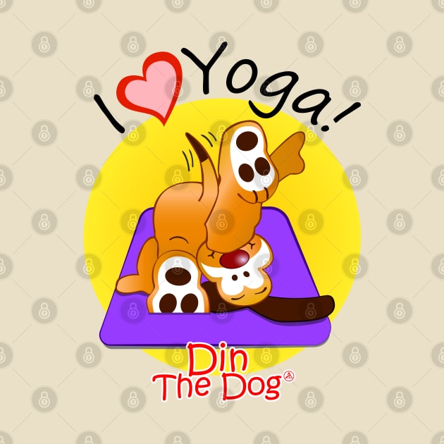 I Love Yoga! / Din The Dog Collection by Albriseda