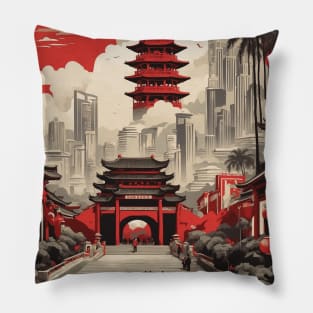 Dongguan China Vintage Poster Tourism Pillow