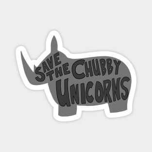 Save the chubby unicorns Magnet