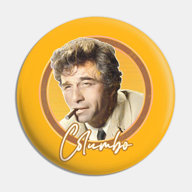 Columbo / Vintage Faded Style TV Fan Design Pin by DankFutura