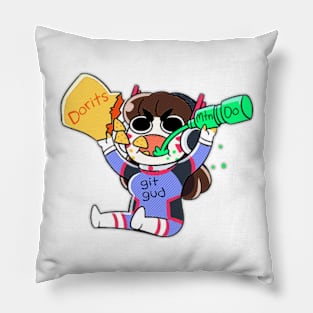 eat drink and git gud Pillow