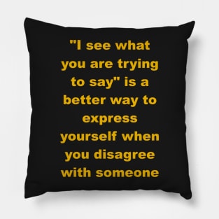 I see what you are trying to say Pillow