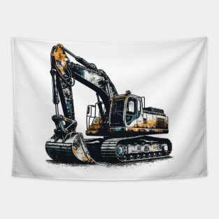 Excavator Tapestry