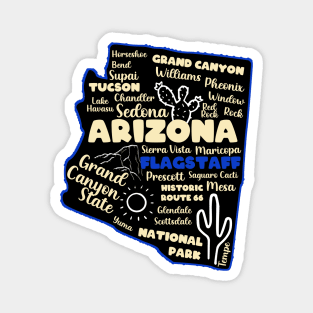 Arizona Flagstaff map arizona state usa arizona tourism Flagstaff tourism Magnet