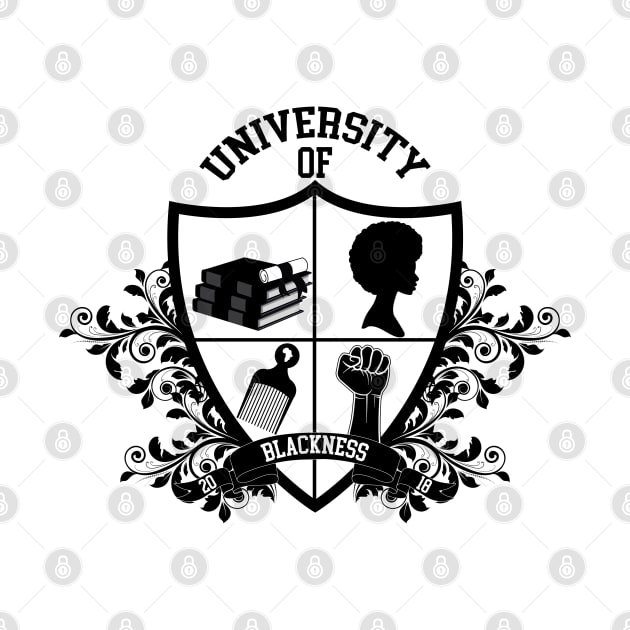 University Of Blackness by Ebony T-shirts