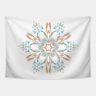 Spring Blues - Kaleidoscope Pattern Tapestry