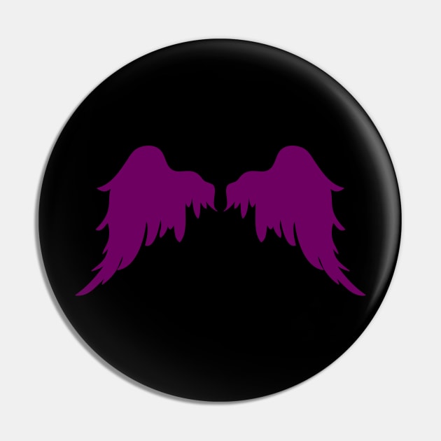 Dark Purple Wings Pin by saradaboru