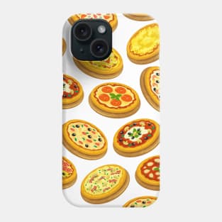 Pizza Seamless Pattern. Italian Cuisine Background Phone Case