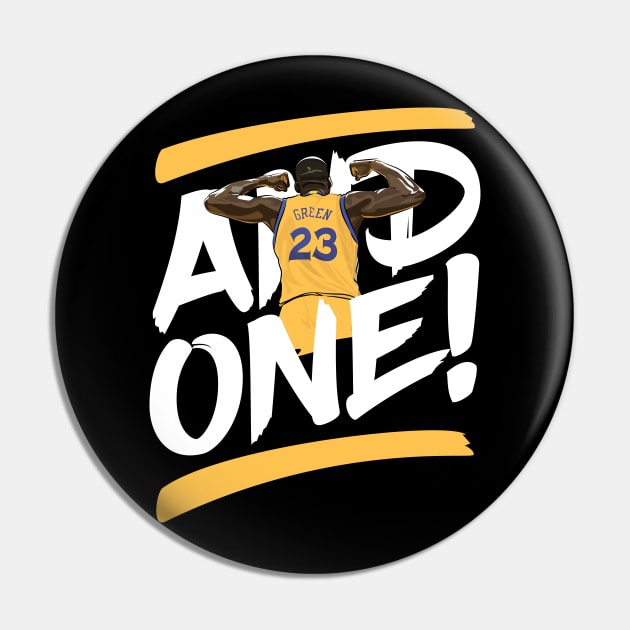 Draymond Green And One V2 Pin by teeleoshirts