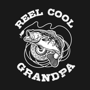 Fishing Fish Vintage Reel Cool Grandpa T-Shirt