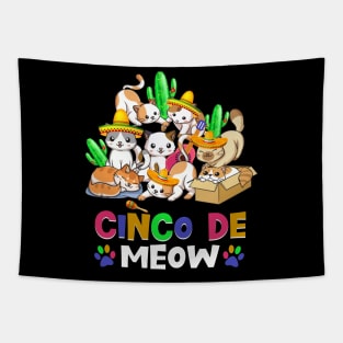 Cinco De Meow Cinco De-Mayo Cats Tapestry