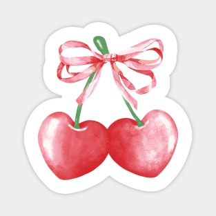 Cherry with bow Magnet