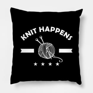 Knitter - Knit happens Pillow