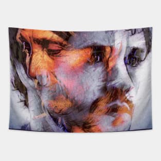 Will and Hannibal - Mind on Fire Tapestry