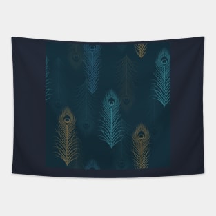 Peacock feathers pattern Tapestry