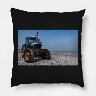 Tractor on a beach Pillow