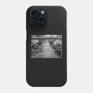 View form a bridge over the river in Monschau, Germany Phone Case