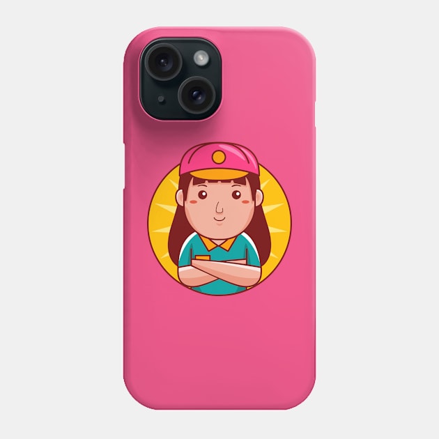 Painter Woman Phone Case by MEDZ