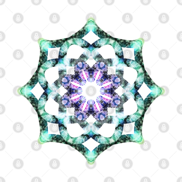 Yoga mandala icon green by nobelbunt