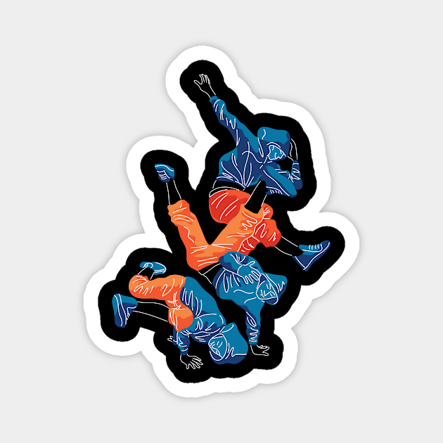 Breakdance Magnet by dilger