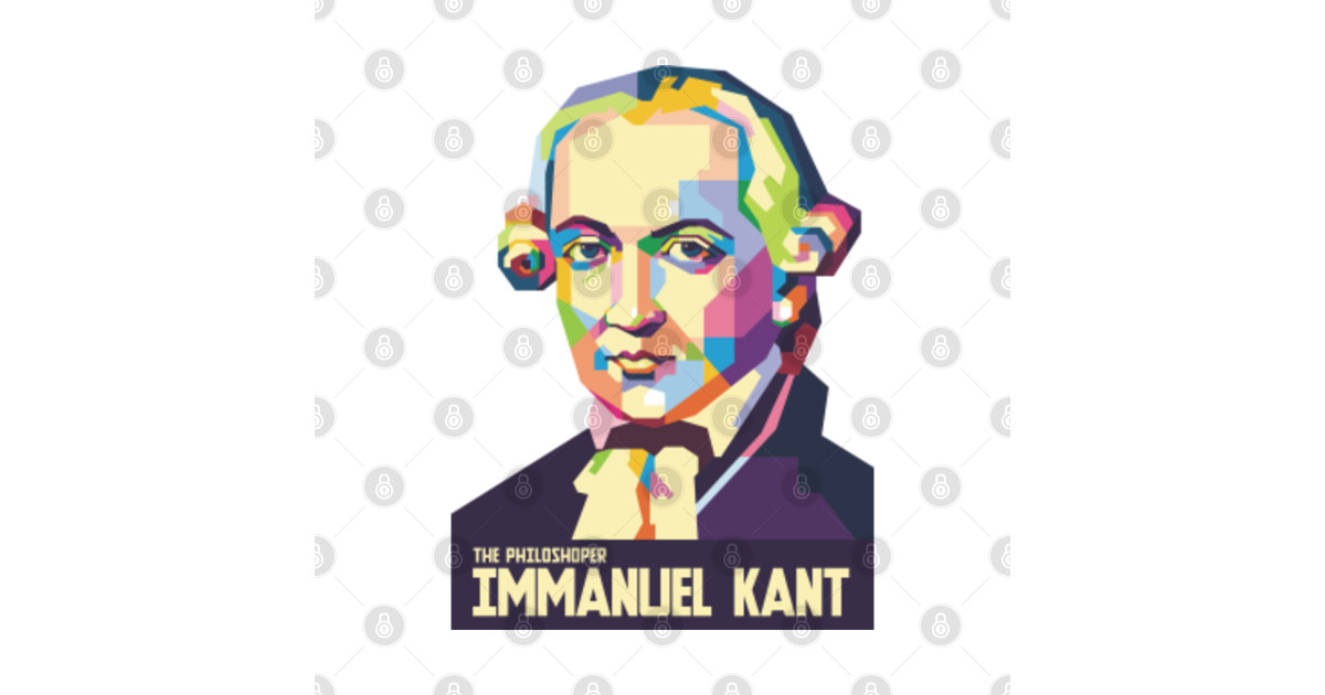 Immanuel Kant Art Sticker TeePublic