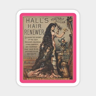 Halls Hair Renewer Magnet