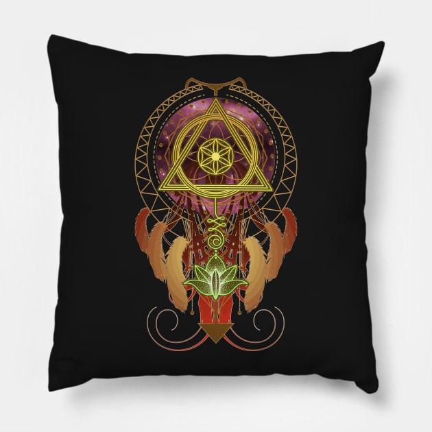 Cosmic Tribe Pillow by Arcuedes