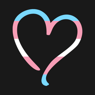 Transgender Flag Heart T-Shirt