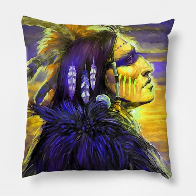 Native Soul Pillow by Valoka