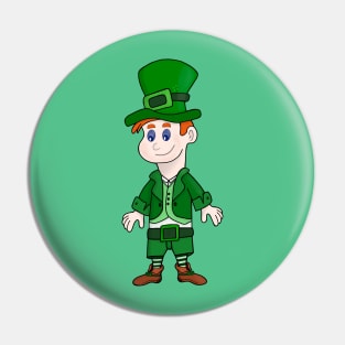 All in green for luck Pin