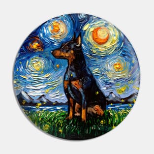 Miniature Pinscher Night Pin