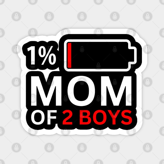 Mom of 2 Boys Magnet by starryskin