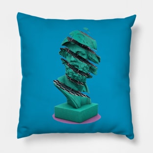 Vaporwave HOLOGRAPHIC greek statue Pillow