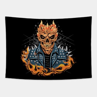 Rocker Devil Skull Tapestry