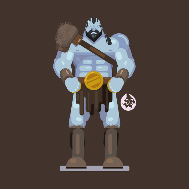 Grog Strongjaw Flat Design Illustration by georgiagoddard