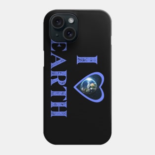 I Love Earth Heart Phone Case