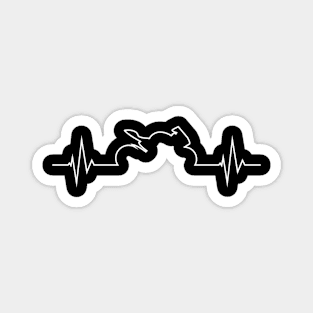 Sportbike Hebeat Motorcycle Pulse Line Ekg Magnet