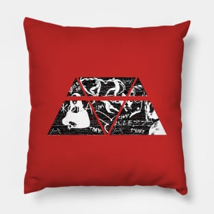 THE WALL of Art and Vandalism Pillow